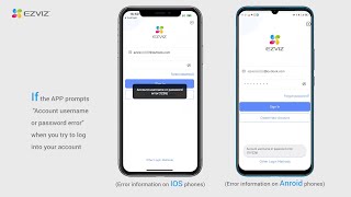 What should I do if I am unable to log in on EZVIZ APP [upl. by Alida498]