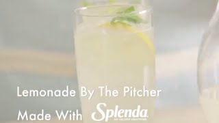 Lemonade by the Pitcher with SPLENDA® Sweetener [upl. by Adnuhser554]