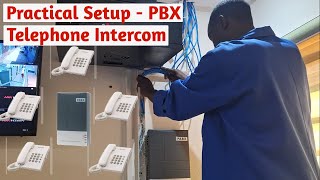 Telephone intercom system practical field demonstrational setup guide [upl. by Suiravad]