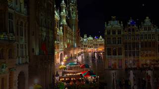 La Grand Place Brussels Belgium 🇧🇪 brussels belgium belgiumtourism bruselas bruxelles trip [upl. by Nathanael198]