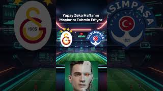 Yapay Zeka Haftanın Süper Lig Maçlarını Tahmin Ediyor 7 Hafta Part3 süperligmaçsonuçları [upl. by Seedman]