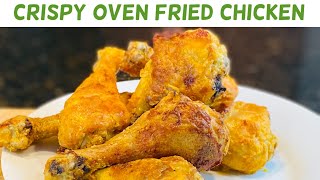 How To Bake Crispy Oven Chicken NO Bread Crumbs  Oven Fried Chicken Recipe [upl. by Africah]