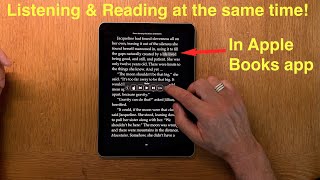 How To Listen Along while Reading an ebook in Apple Books app on an iPhone or iPad [upl. by Weig165]