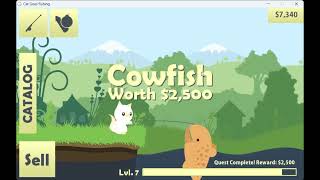 Cowfish gets bested  Cat goes fishing 2 [upl. by Rolecnahc605]