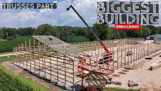 BIGGEST Building Ever Part 6 Installing Trusses [upl. by Lucien229]