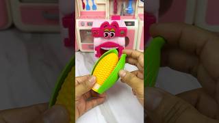 Satisfying With Unboxing Miniature Washing Machine Eating Corn Set Toys ASMR Videos [upl. by Yelats]