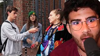 Right Wing Youtuber Gets DESTROYED By Harvard Students  Hasanabi reacts to Nick Shirley [upl. by Ahsiuq]