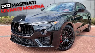 The First 2023 Maserati Levante Modena Arrives In One Of The Best Specs EVER [upl. by Eirol]