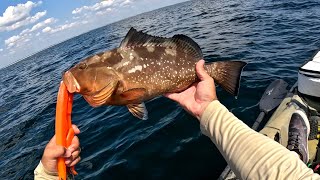 Offshore Trolling and Bottom Fishing from a Kayak in Navarre Florida [upl. by Namaan]