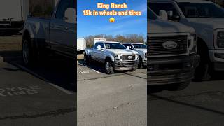 Ford F350 Dually King Ranch 15k In Wheels and Tires 😮😅 [upl. by Kirimia611]