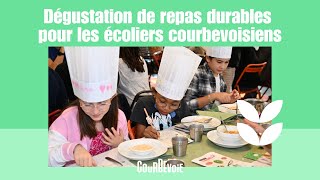 Dégustation de repas durables pour les écoliers courbevoisiens  Ville de Courbevoie [upl. by Assilat73]