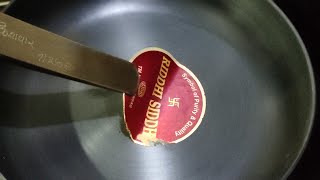 remove sticker from nonstick Fry pan  easy step [upl. by Lewert]