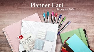 February Planner Haul  Tul Office Depot Hobonichi Leuchtturm  February 2024 [upl. by Htebesile]