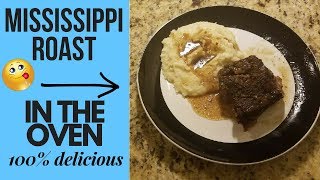 How To Make Mississippi Roast In The Oven  NO CROCK POT REQUIRED [upl. by Goulden]