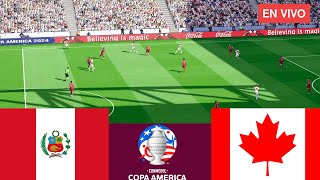 Perú vs Canadá EN VIVO Partido EN VIVO Hoy Copa 2024  Videojuegos de simulación [upl. by Eus]