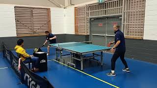 2024 NSW veterans table tennis div 1 Alex Tyson vs Waver Liu set 2 [upl. by Cletis836]