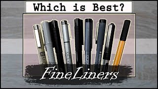 Which Fineliner is the BEST Of ALL  LETS FIND OUT [upl. by Cocks]