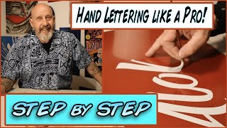 How to paint your first sign Part 1 hand lettering beginning to end What you need [upl. by Josephine]