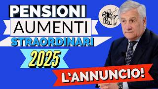 PENSIONI 👉 ANNUNCIO AUMENTI 2025 in MANOVRA❗️ Sia per le MINIME che per IMPORTI ALTI 🤞 [upl. by Pomeroy]