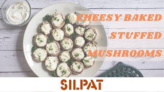 Silpat Cheesy Baked Stuffed Mushrooms [upl. by Reta126]