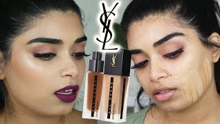 NEW YSL ALL HOURS FOUNDATION REVIEW  SHADE COMPARISONS MEDIUM SKINTONES [upl. by Glanville]