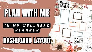 Plan With me Wellness Happy Planner Dashboard Layout [upl. by Biddick]