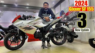 Suzuki Gixxer SF 155 Bs6 2024 Model New Update Price Mileage Features Full Detail [upl. by Raamaj]