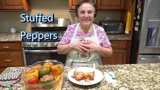 Italian Grandma Makes Stuffed Peppers [upl. by Evalyn]