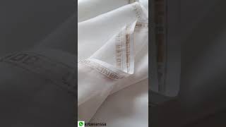 Full white 100 Linen fabric with selvage [upl. by Malinde382]