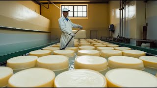 Italian Parmesan Cheese Is Made This Way  1000 A Wheel Inside The Factory [upl. by Farrica]