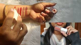 Cuffs n lashes Lip Gloss 💄all shades SwatchesNidhiK CuffsNLashes Sonreya [upl. by Mukul]