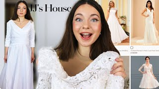 WEDDING DRESS TryOn amp Review  JJs House Haul [upl. by Judas]