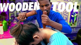 ASMR Back Massage with Wooden Tools – Intense Tingles amp Muscle Relief [upl. by Erdna]