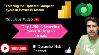 Day 150 Mastering Power BI Matrix Visuals  Compact Layout in Power BI Matrix [upl. by Heyer797]