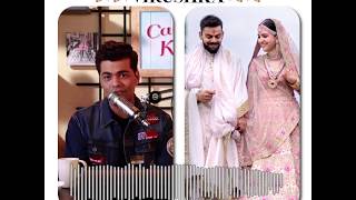 Virushka Wedding  Karan Johars Reaction [upl. by Ennyrb]