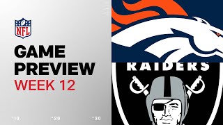 Denver Broncos vs Las Vegas Raiders  2024 Week 12 Game Preview [upl. by Anitan926]