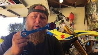 2018 RMZ450 shock linkage fix [upl. by Felice]