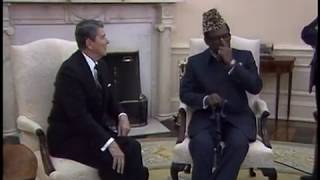 President Reagans Meetings with President Mobutu of Zaire on December 9 1986 [upl. by Zoeller]