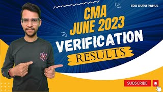 CMA June 2023 Verification Results are Out🔥How to Check CMA Verification Result❓cma cmaupdate [upl. by Ahtaga76]