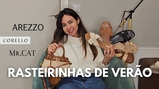 COMPRINHAS AREZZO  RASTEIRINHA E BOLSA PARA O VERÃO [upl. by Towrey]