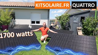 Test du Kit dautoconsommation Quattro de chez kitsolairefr [upl. by Jolda]