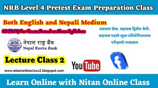 NRB Level 4 Pretest Exam Preparation Class Lecture Class 2 83 MCQ based on New Syllabus [upl. by Brand99]