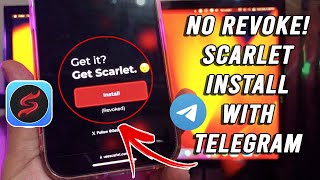 Install Scarlet With Telegram  Fix Scarlet Revoked on iOS [upl. by Yasmar]