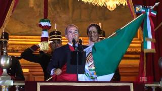 Bicentenario Independencia México  Ceremonia Protocolaria del Grito Bicententario HD [upl. by Luigino]