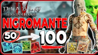 DIABLO 4 TEMPORADA 2 BUILD NIGROMANTE MINIONS  GUIA  ESPAÑOL [upl. by Adest155]