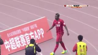 Asamoah Gyans goal against Liaoning Whowin [upl. by Suirad771]