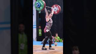 Mattie Rogers 81kg 🇺🇸 with helluva attempt at 144kg  317lb cleanandjerk weightlifting [upl. by Charmane287]