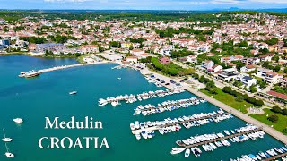 Medulin Istria Croatia  drone view 4K [upl. by Ardnuahc569]