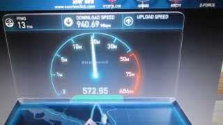 Singtel 1Gbps  Linksys EA9200 LAN performance [upl. by Anirrak]