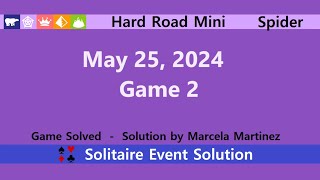 Hard Road Mini Game 2  May 25 2024 Event  Spider [upl. by Lau]